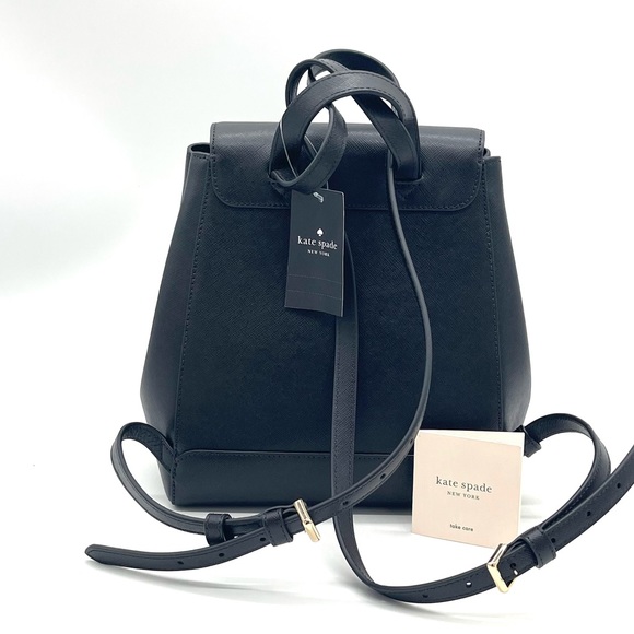 Kate Spade Madison Flap Backpack Black - Picture 4 of 9